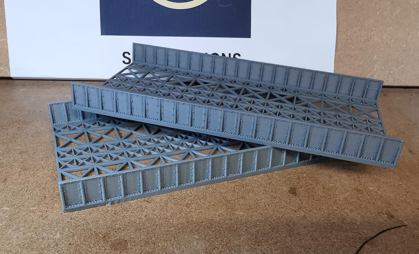 TT Gauge Double Bridge Deck Long CLEARANCE