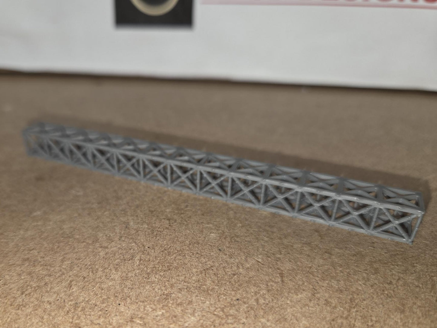 Model Railway Lattice Bridge Box Section Trussing TT Gauge Free delivery