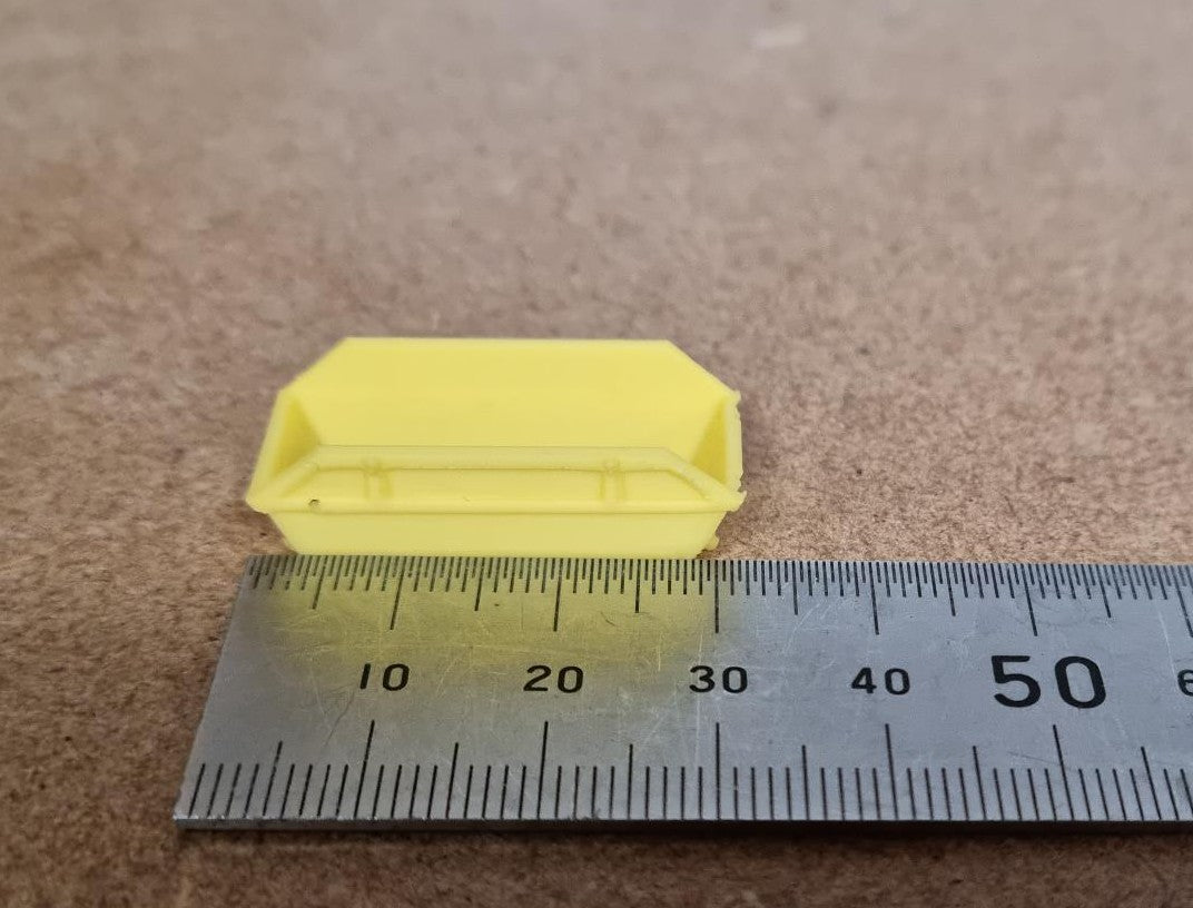 1/160 Scale 8 Yard Skips N Gauge Set of 6 in Yellow