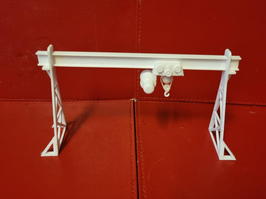 00 Gauge  Gantry Crane 3D printed Double track in white