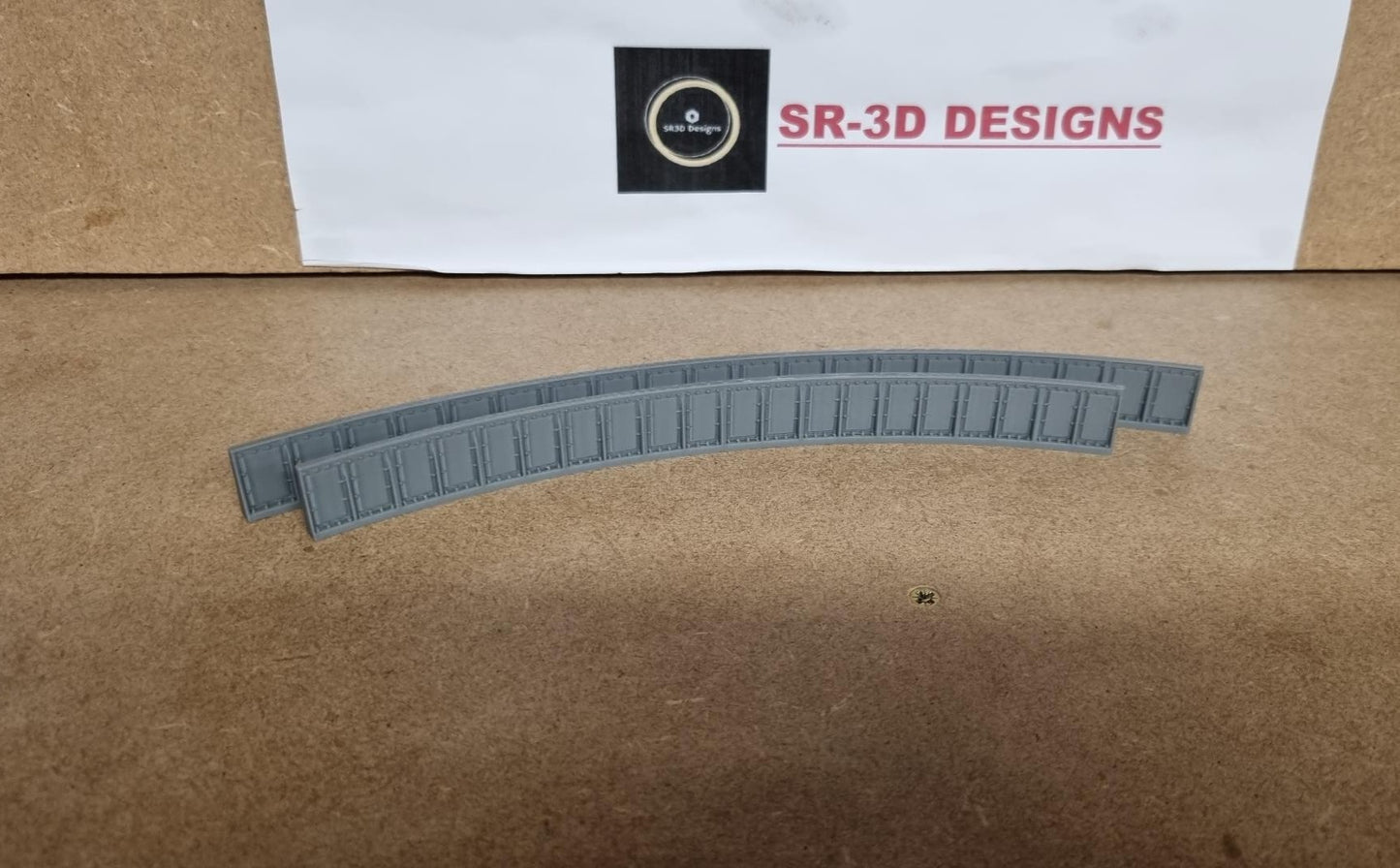 TT Gauge Curved Bridge Sides 1,2,3 and 4 Radius track