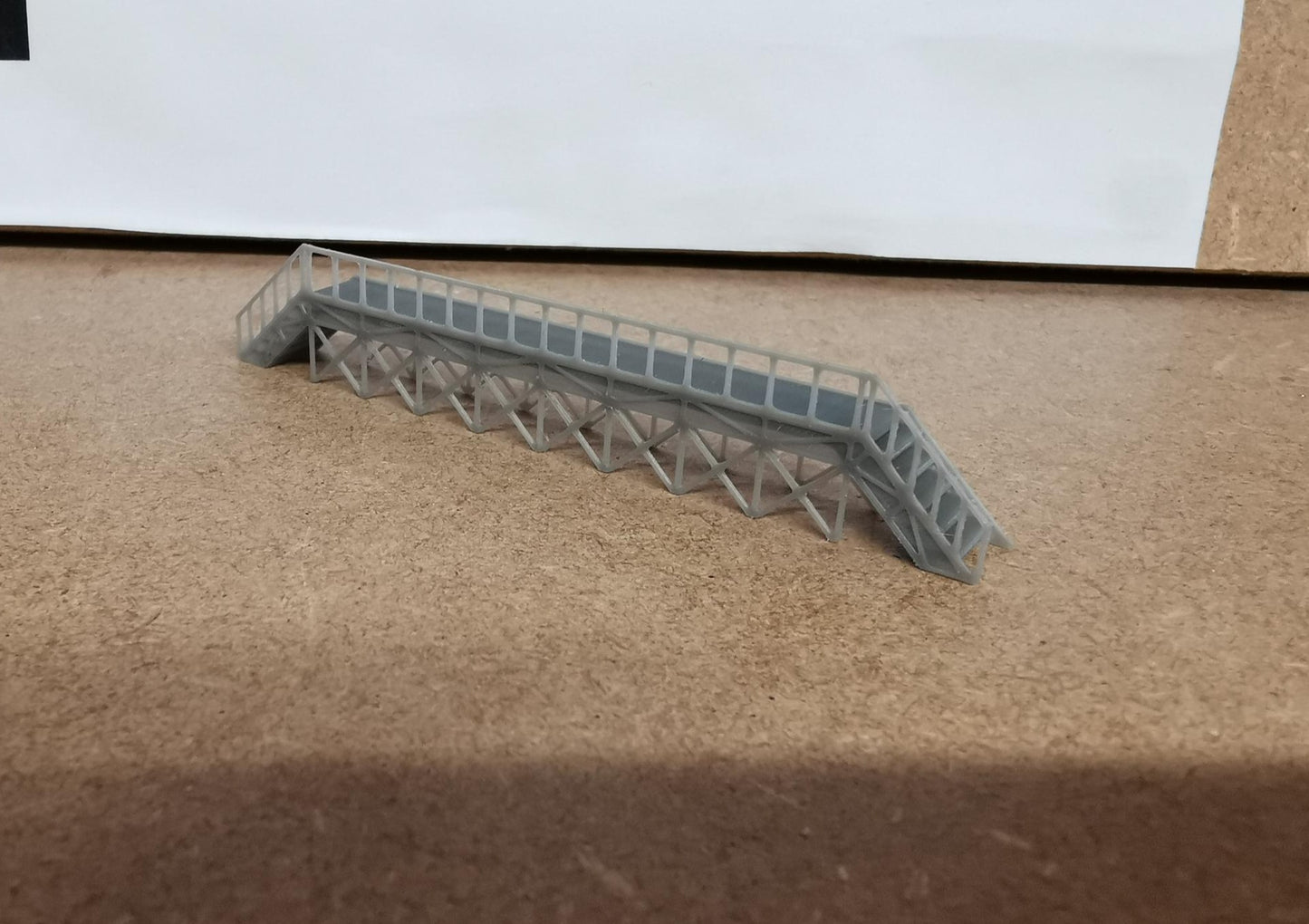 SET Of 2 N Gauge Train Maintenance and cleaning Platform 3D printed in grey