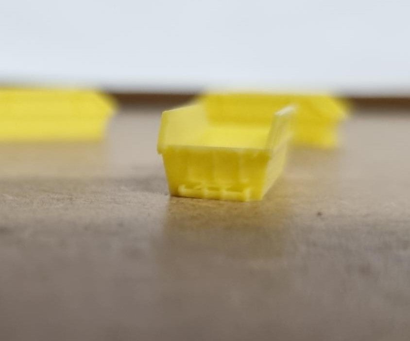 1/160 Scale 8 Yard Skips N Gauge Set of 6 in Yellow