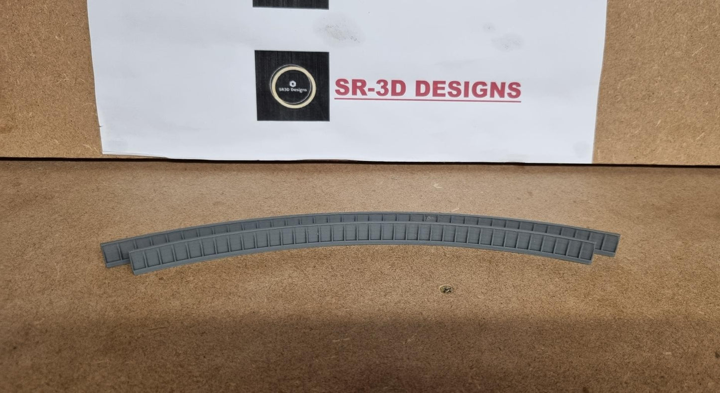 N Gauge Curved Bridge Sides 1,2,3 and 4 Radius track