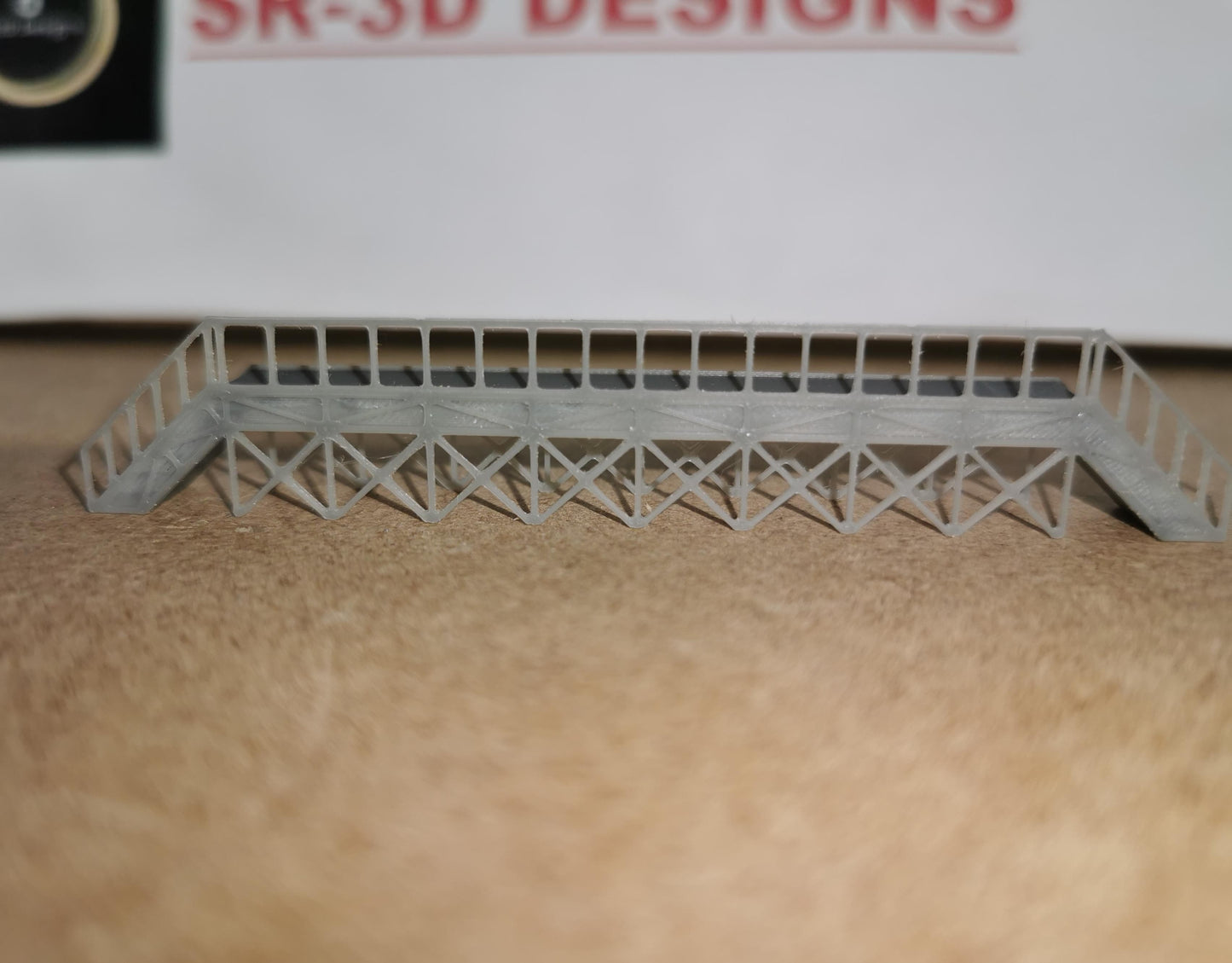SET Of 2 N Gauge Train Maintenance and cleaning Platform 3D printed in grey