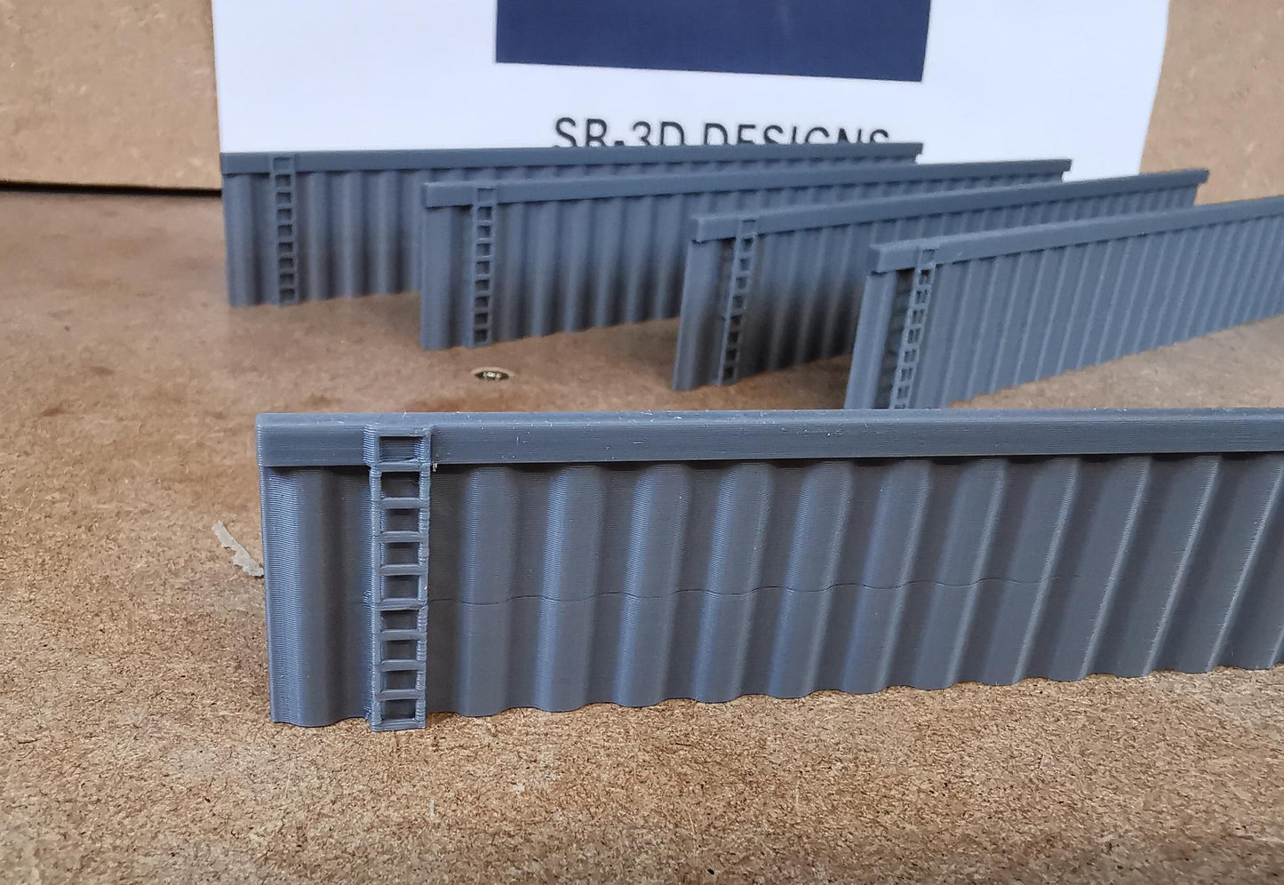 Canal Wall Sheet Piling side walls 1 Meter total length Available in 3 Scales