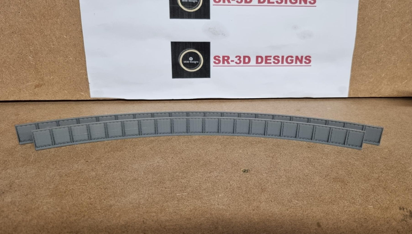 TT Gauge Curved Bridge Sides 1,2,3 and 4 Radius track
