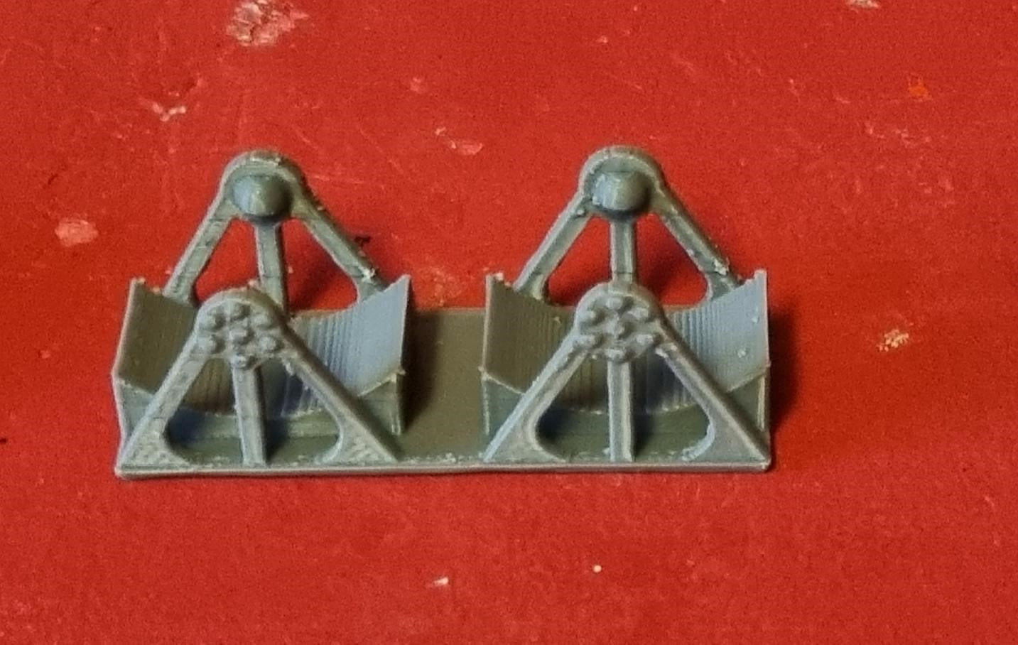 00 Gauge Wagon load Cable reels 3D printed