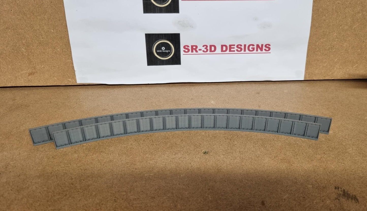 TT Gauge Curved Bridge Sides 1,2,3 and 4 Radius track