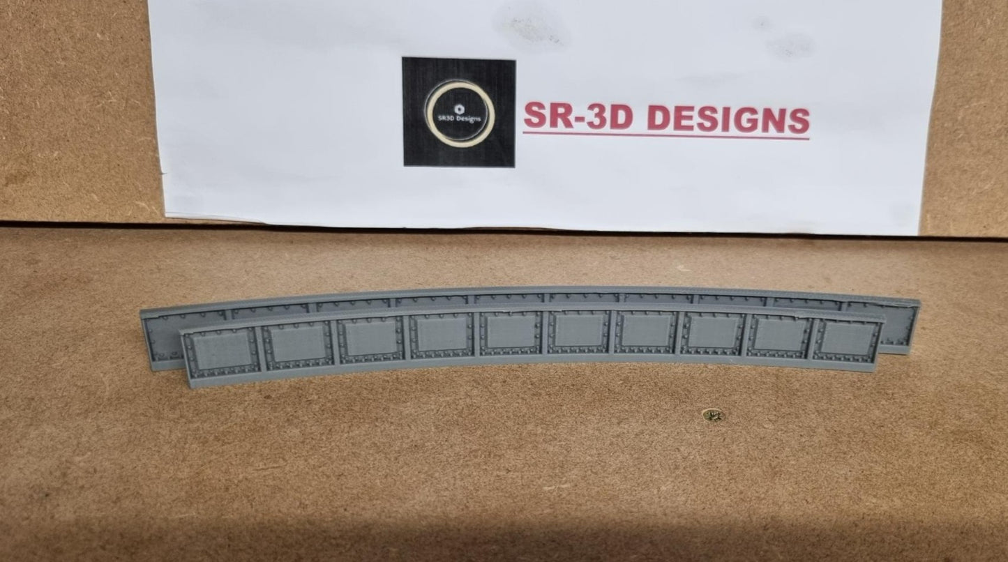 00 Gauge Curved Bridge Sides 1,2,3 and 4 Radius track