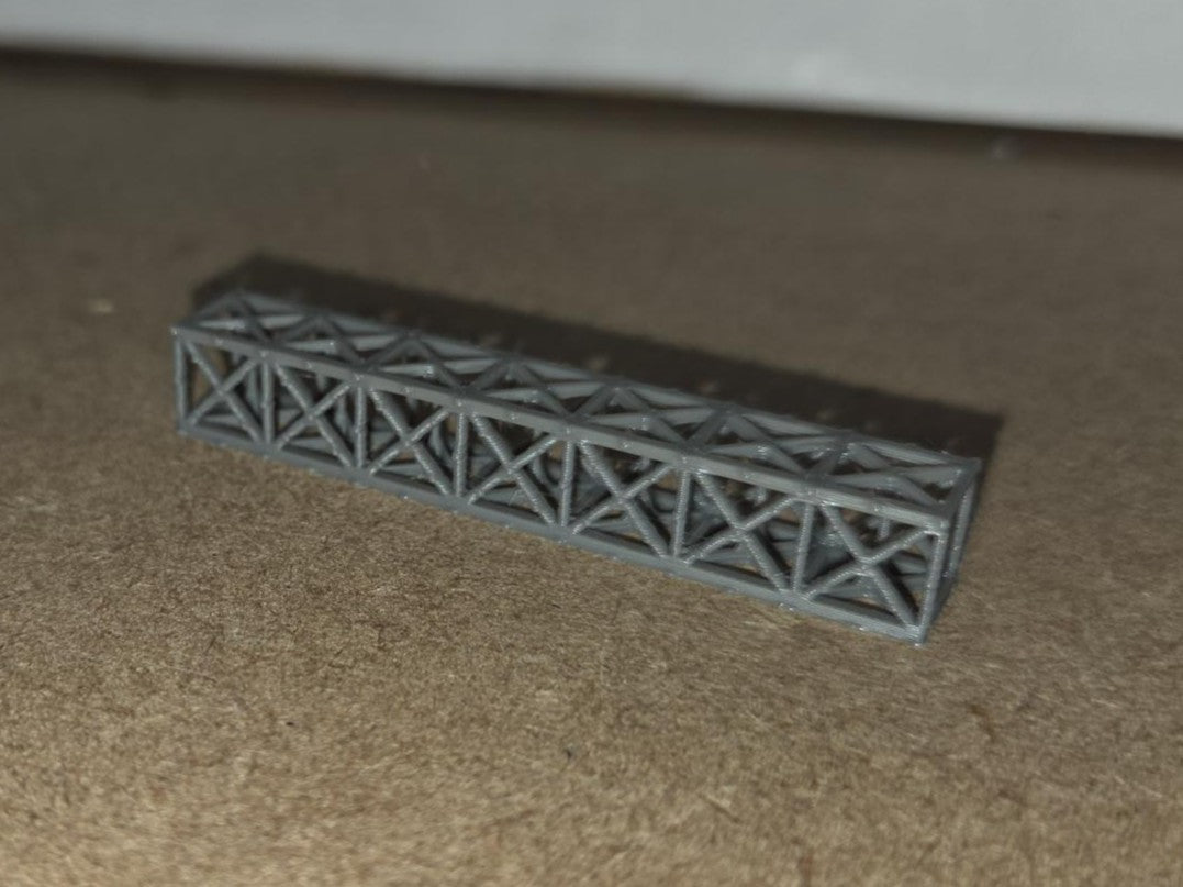 Model Railway Lattice Bridge Box Section Trussing TT Gauge Free delivery