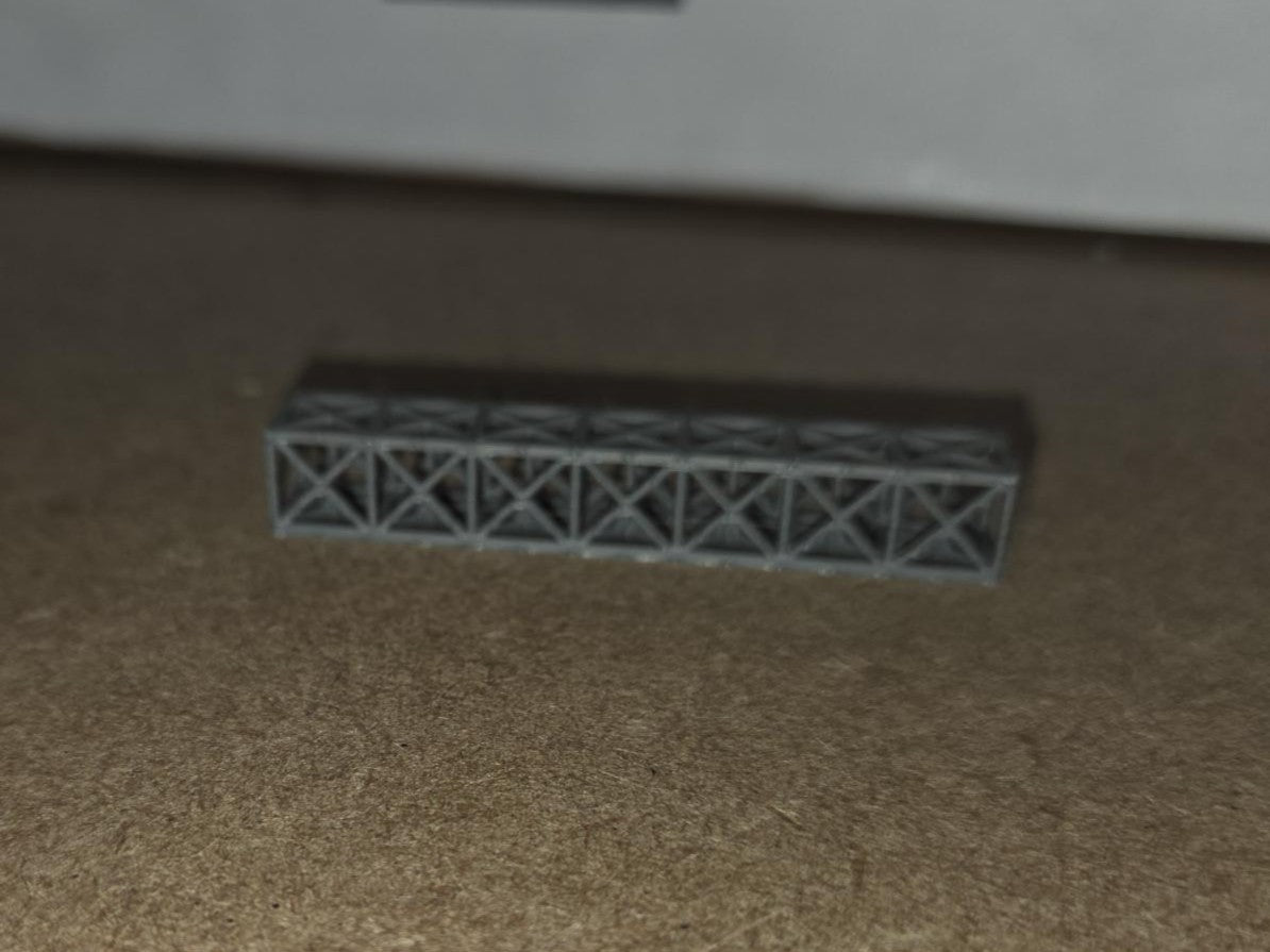 Model Railway Lattice Bridge Box Section Trussing TT Gauge Free delivery