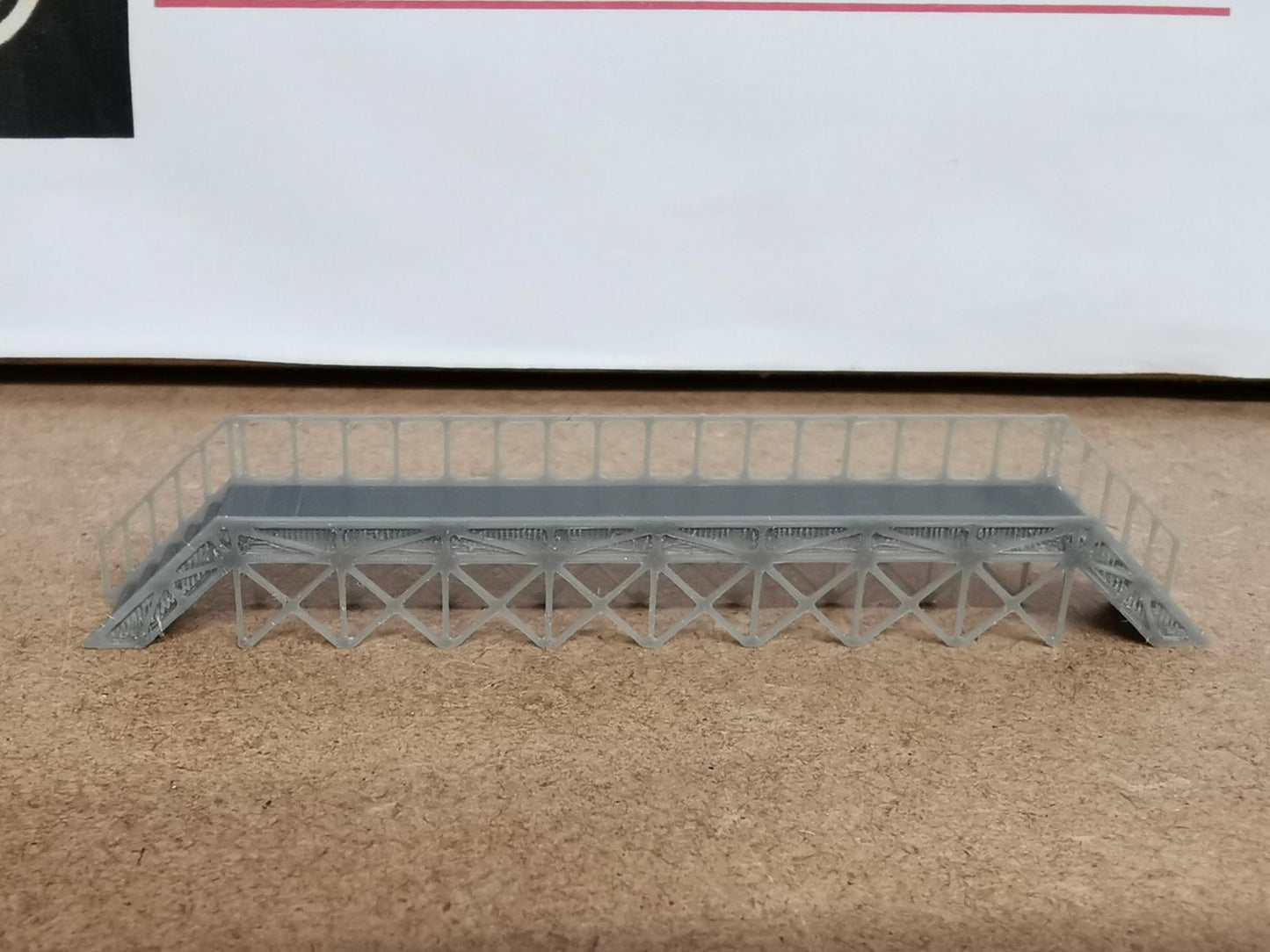 SET Of 2 N Gauge Train Maintenance and cleaning Platform 3D printed in grey