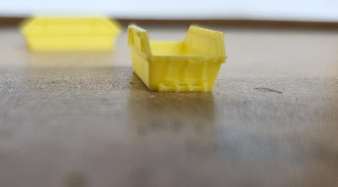 1/160 Scale 8 Yard Skips N Gauge Set of 6 in Yellow