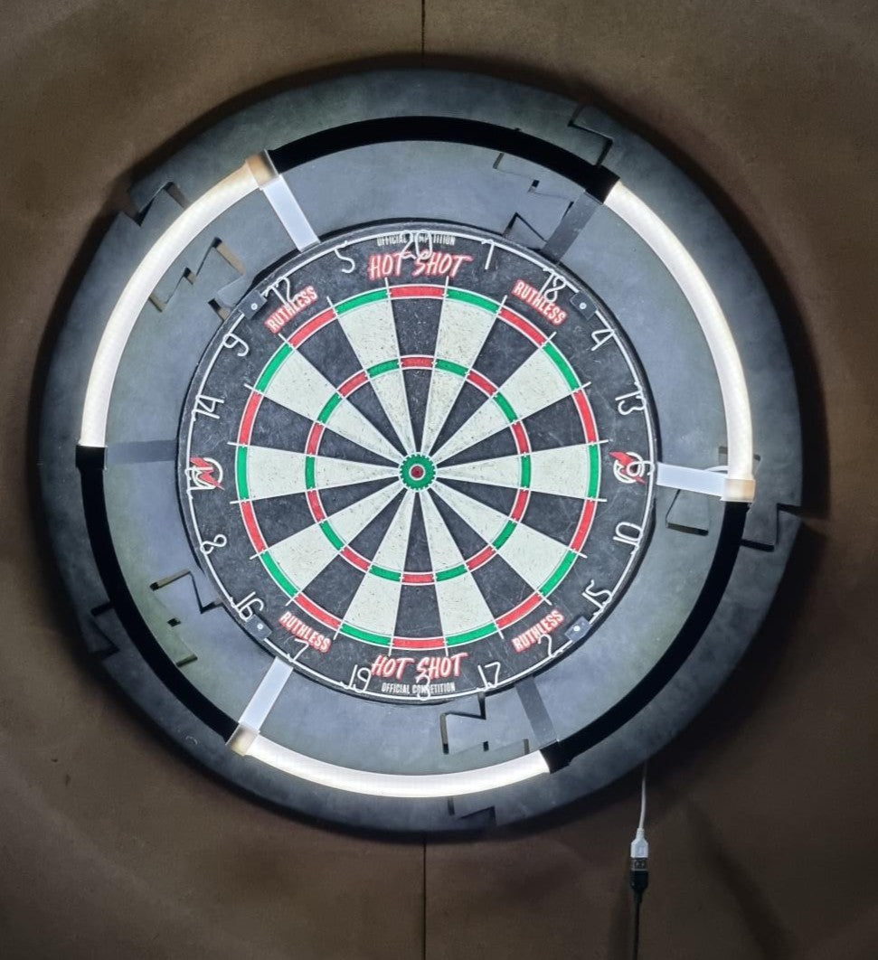 3D Printed Dartboard Lighting Ring Mount colour choice