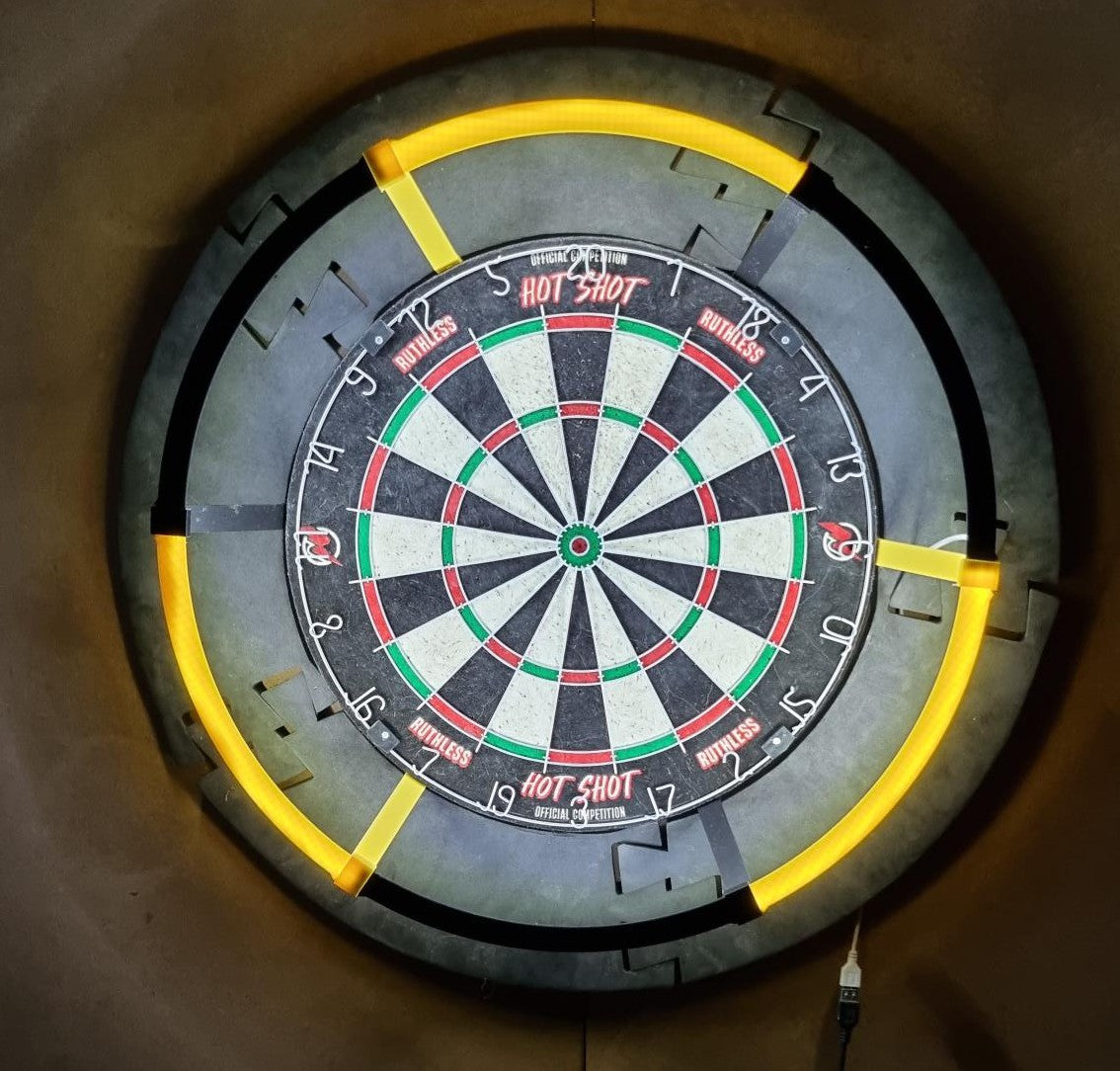 3D Printed Dartboard Lighting Ring Mount colour choice