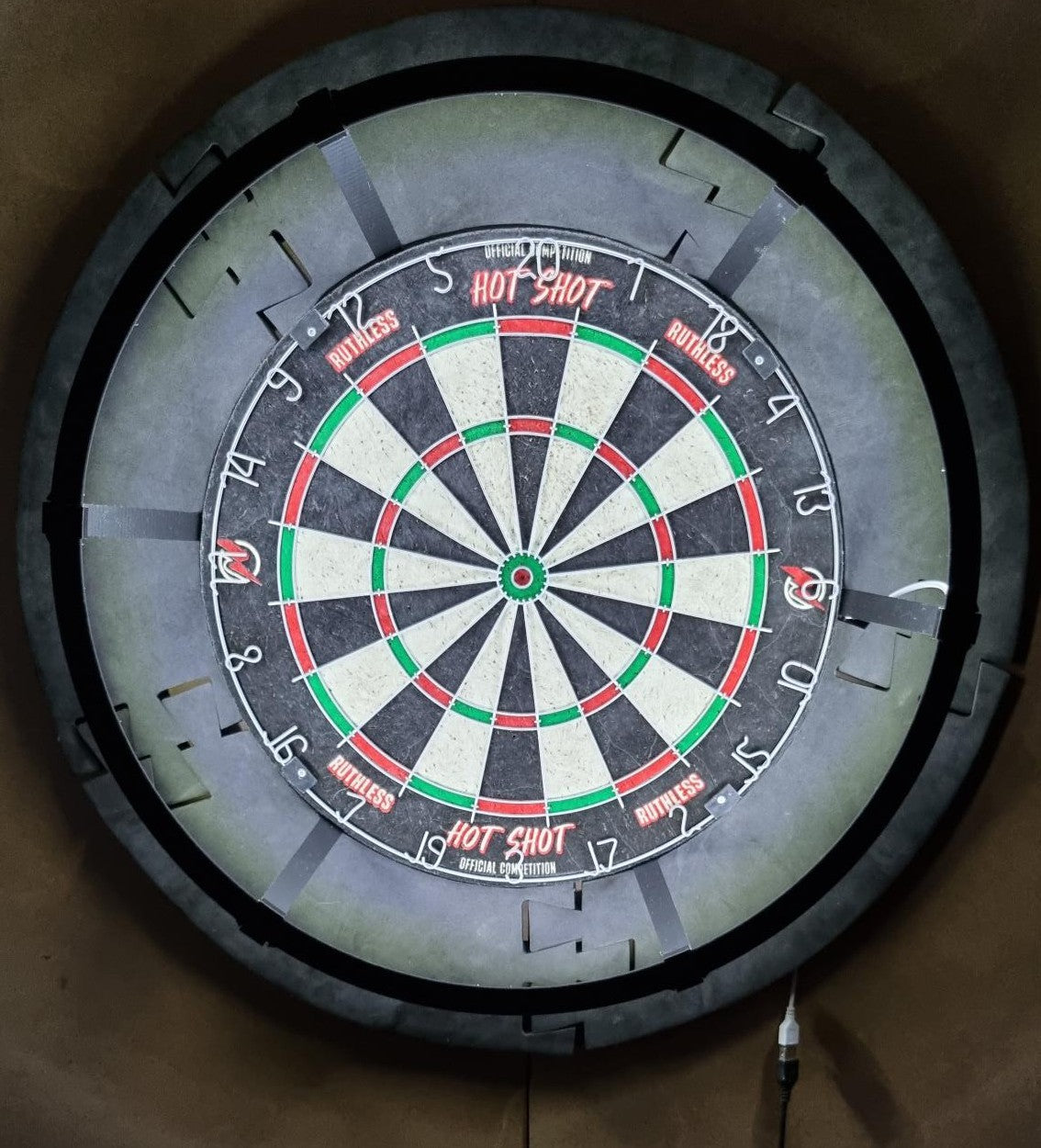 3D Printed Dartboard Lighting Ring Mount colour choice