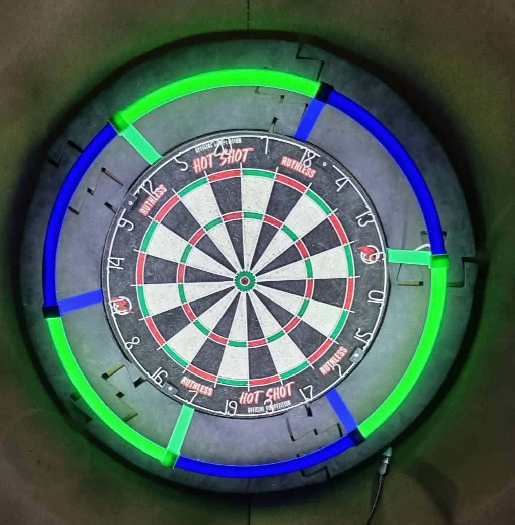 3D Printed Dartboard Lighting Ring Mount colour choice