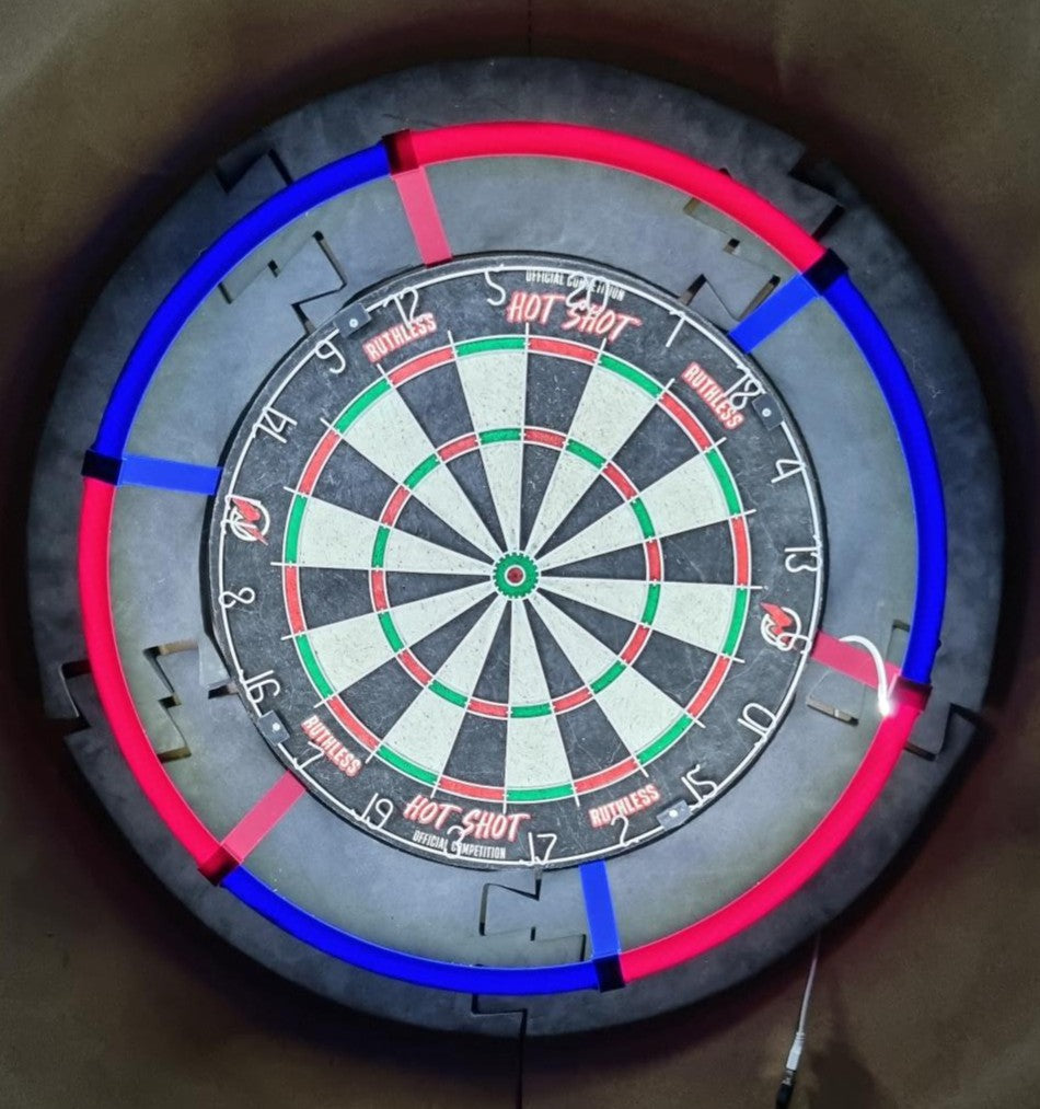 3D Printed Dartboard Lighting Ring Mount colour choice
