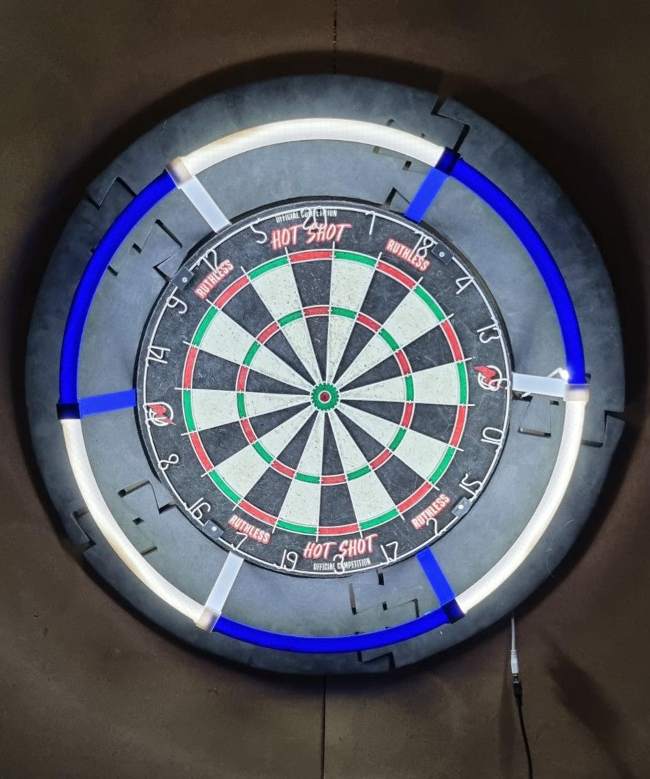 3D Printed Dartboard Lighting Ring Mount colour choice