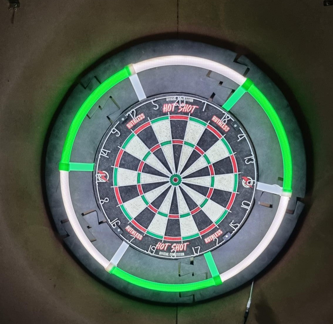 3D Printed Dartboard Lighting Ring Mount colour choice