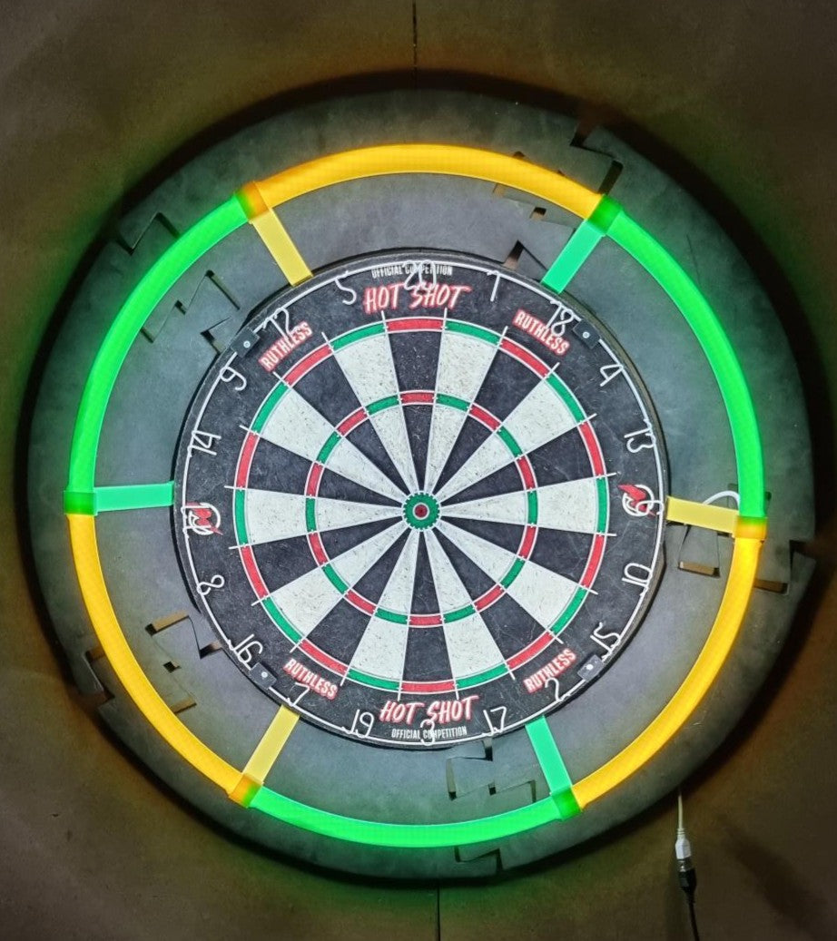 3D Printed Dartboard Lighting Ring Mount colour choice