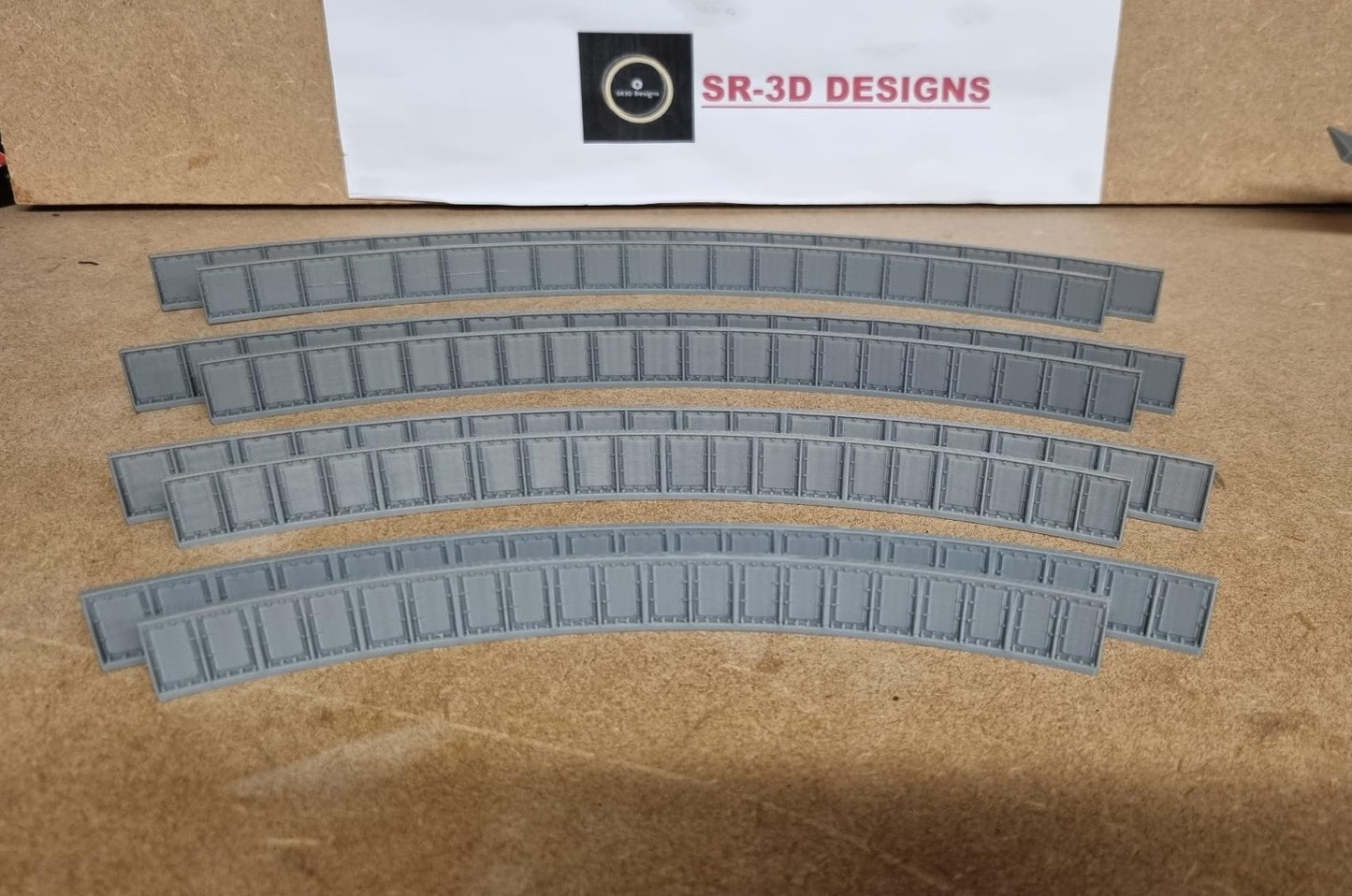 TT Gauge Curved Bridge Sides 1,2,3 and 4 Radius track