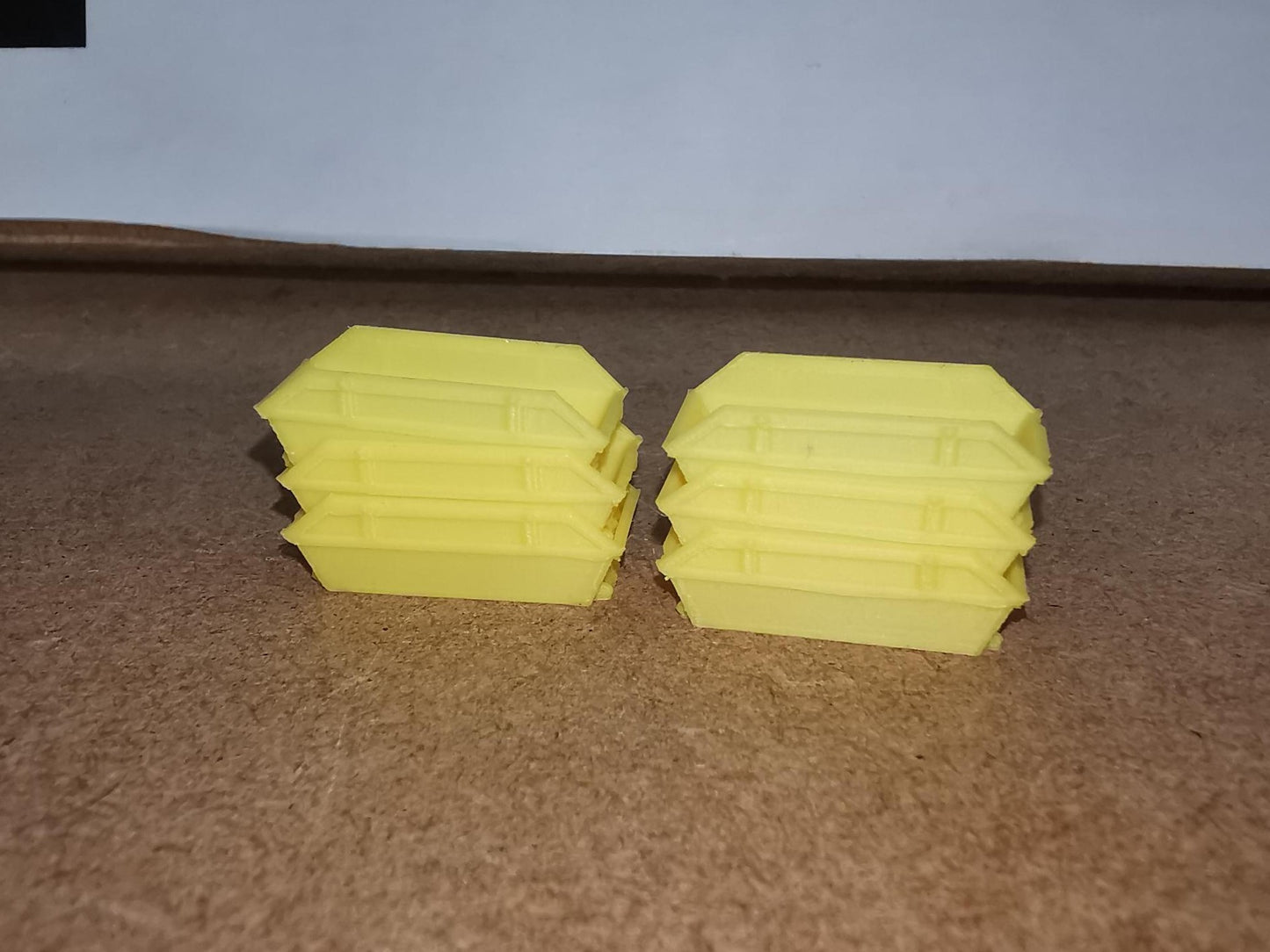 1/160 Scale 8 Yard Skips N Gauge Set of 6 in Yellow