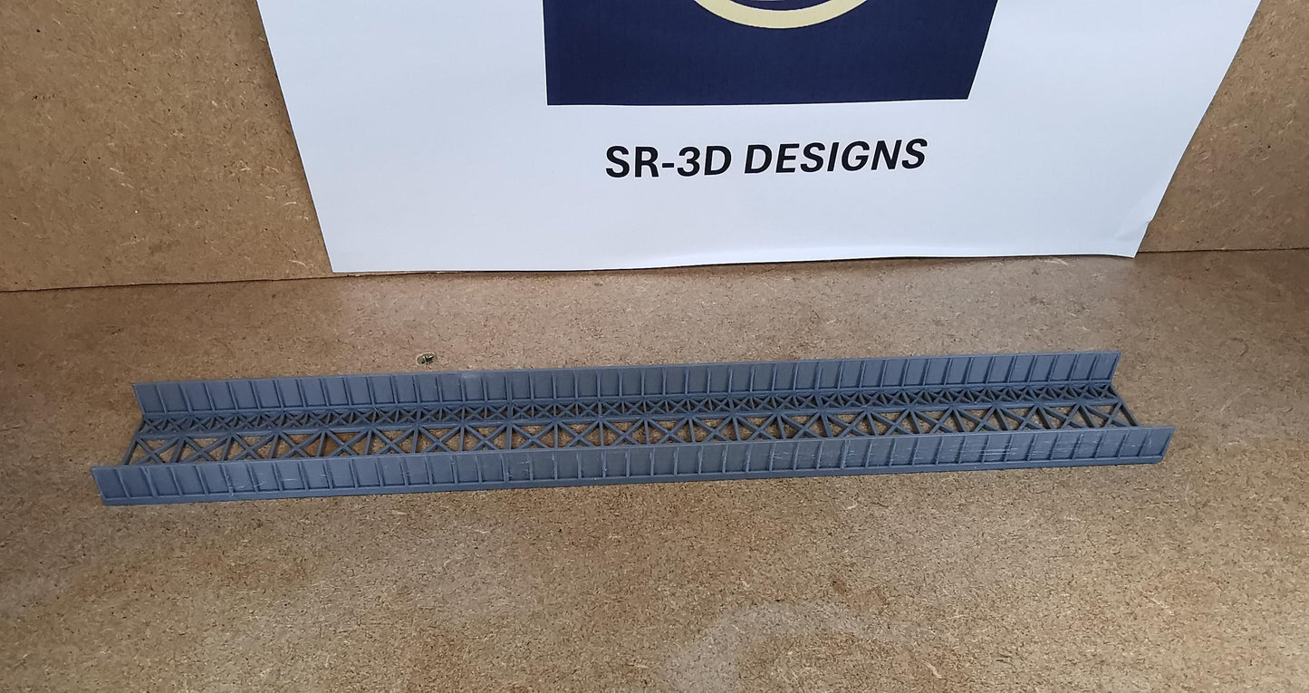 N Gauge 1:160 Scale Girder Style Bridge Deck and Sides
