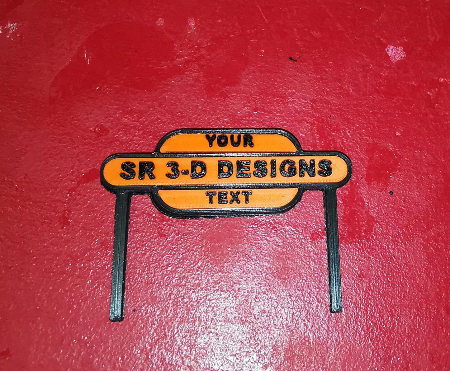 TT gauge model railway station sign 6 colours Customisable Name Set of 2