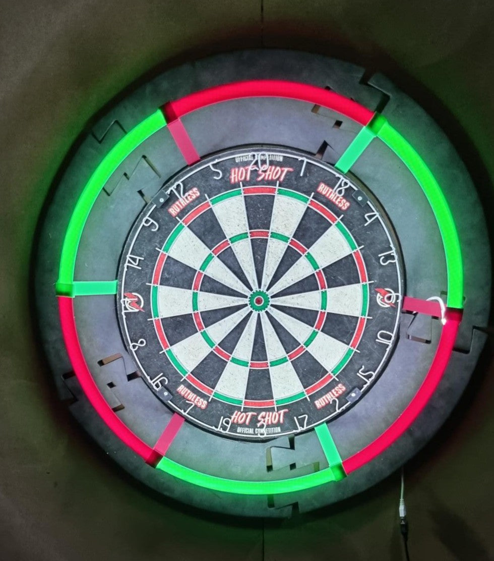 3D Printed Dartboard Lighting Ring Mount colour choice