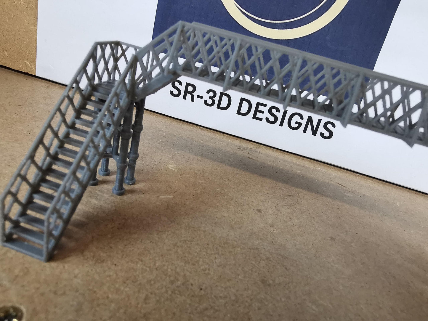 TT Gauge 1:120 Model Railway pedestrian footbridge Walkway
