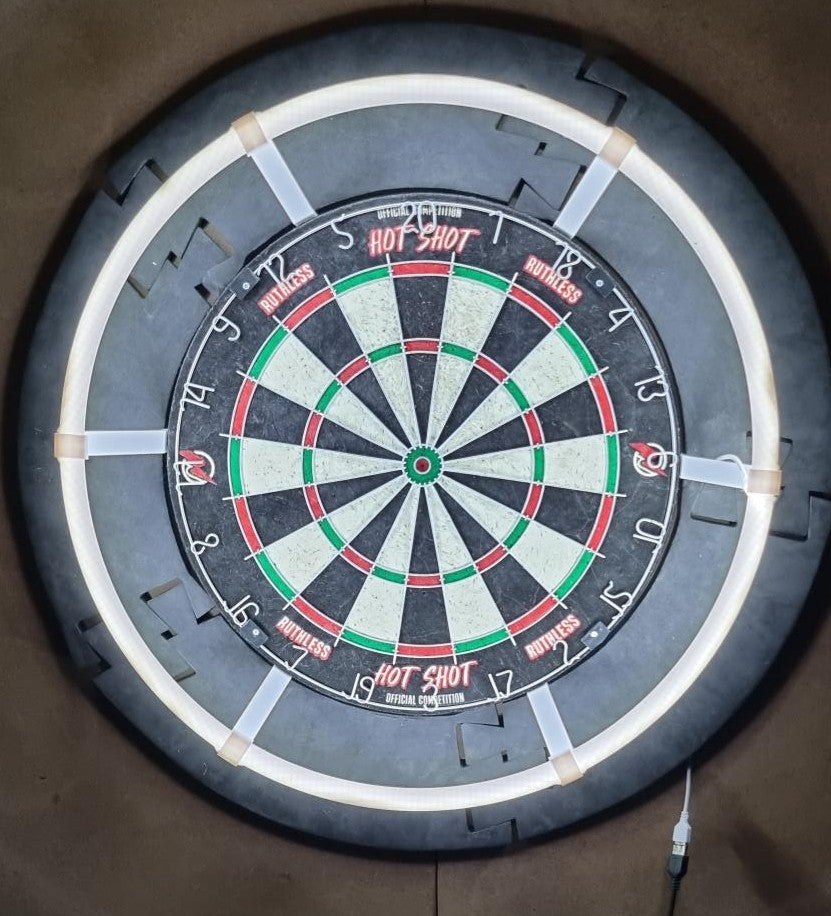 3D Printed Dartboard Lighting Ring Mount colour choice