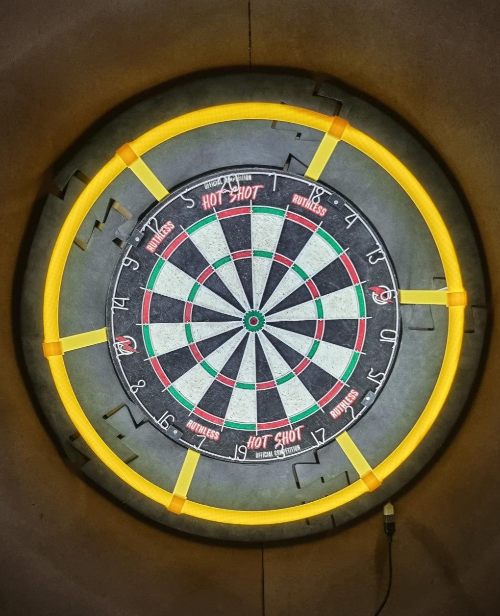 3D Printed Dartboard Lighting Ring Mount colour choice