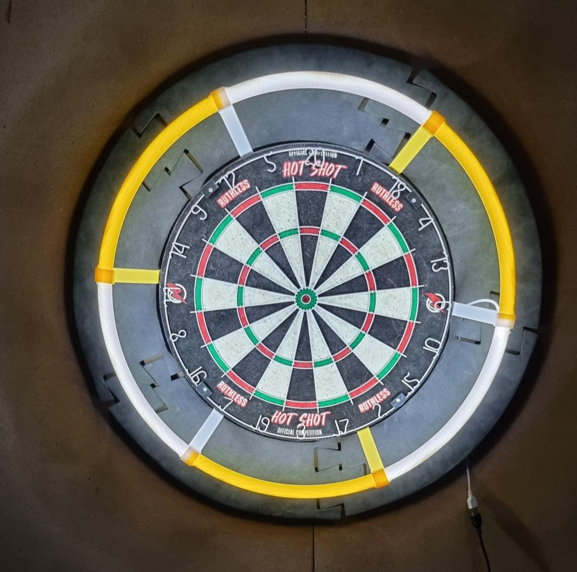 3D Printed Dartboard Lighting Ring Mount colour choice