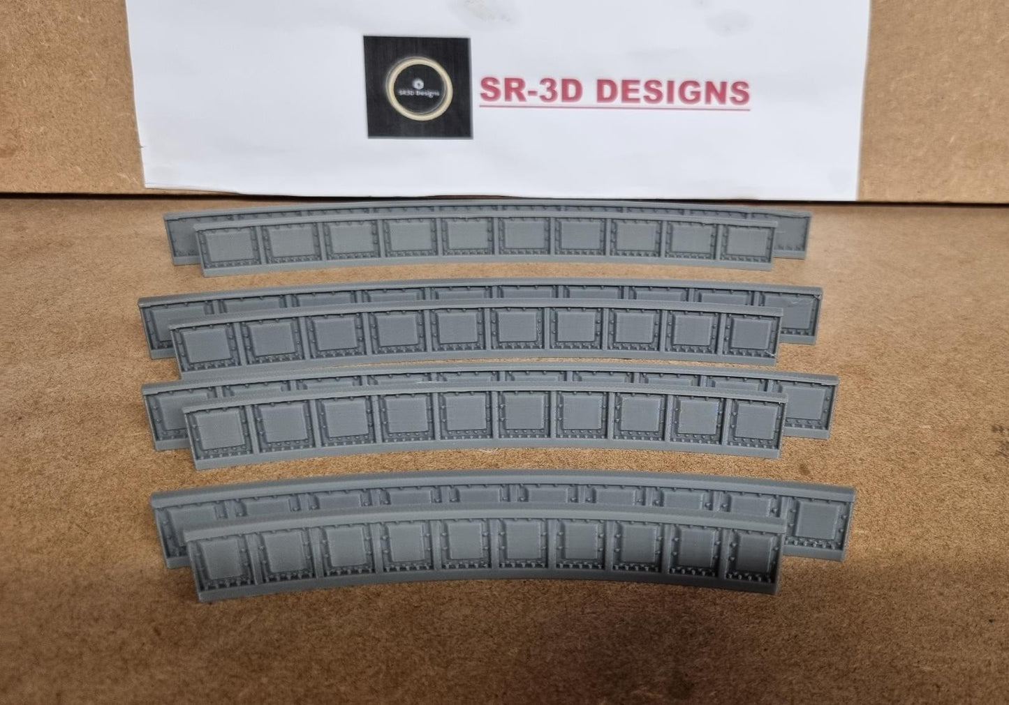 00 Gauge Curved Bridge Sides 1,2,3 and 4 Radius track