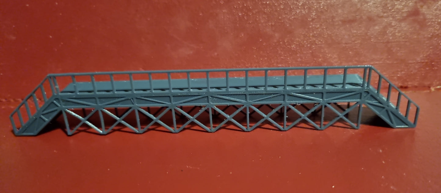 SET Of 2 00 Gauge Train Maintenance and cleaning Platform 3D printed in grey