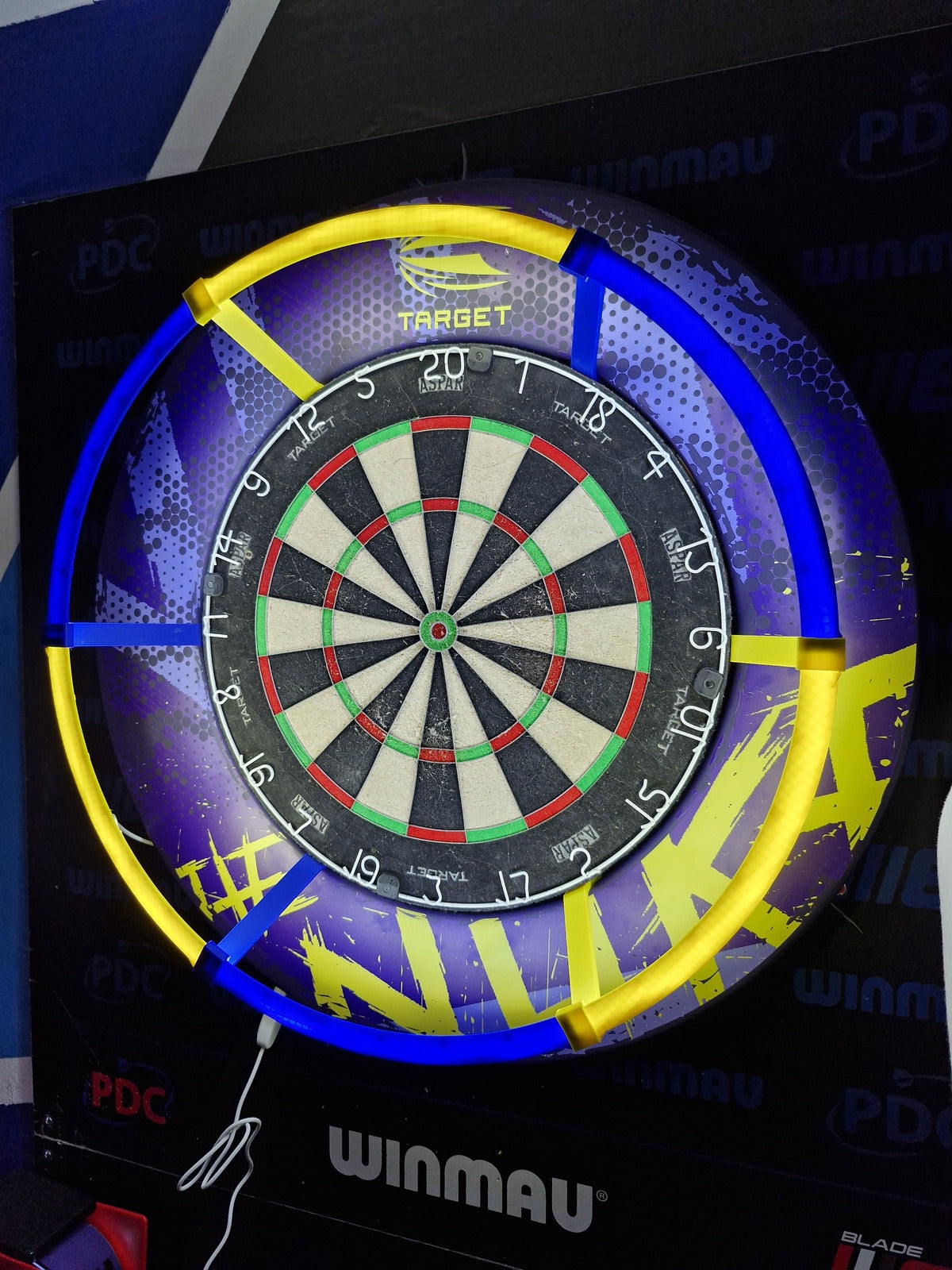 3D Printed Dartboard Lighting Ring Mount colour choice