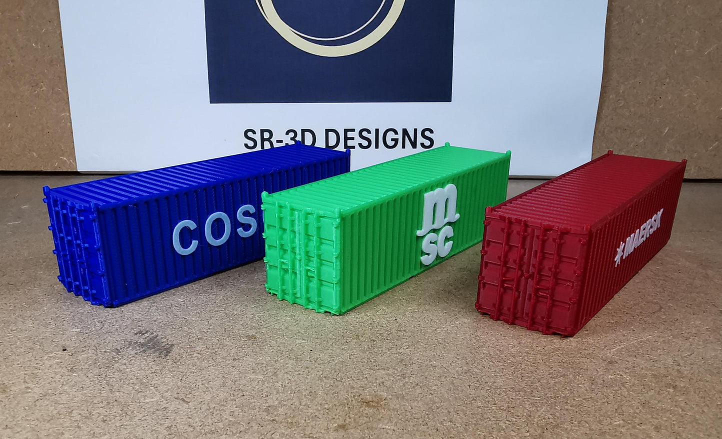 OO Gauge 1/76 30ft Shipping Container Model Railway Accessories & Scenery