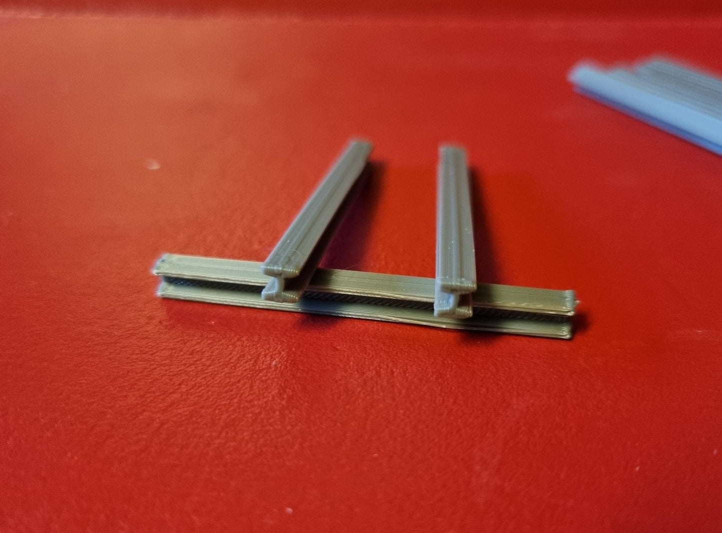 00 Gauge 1:76 I Beam Girder 3D Printed in grey PLA. set of 10