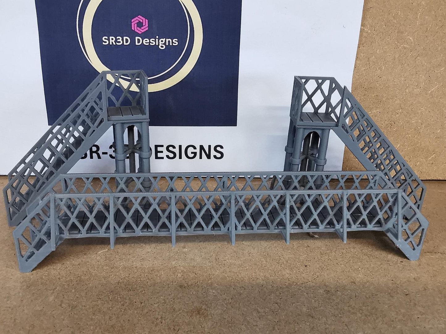 00 Gauge 1:76 Model Railway pedestrian footbridge Walkway