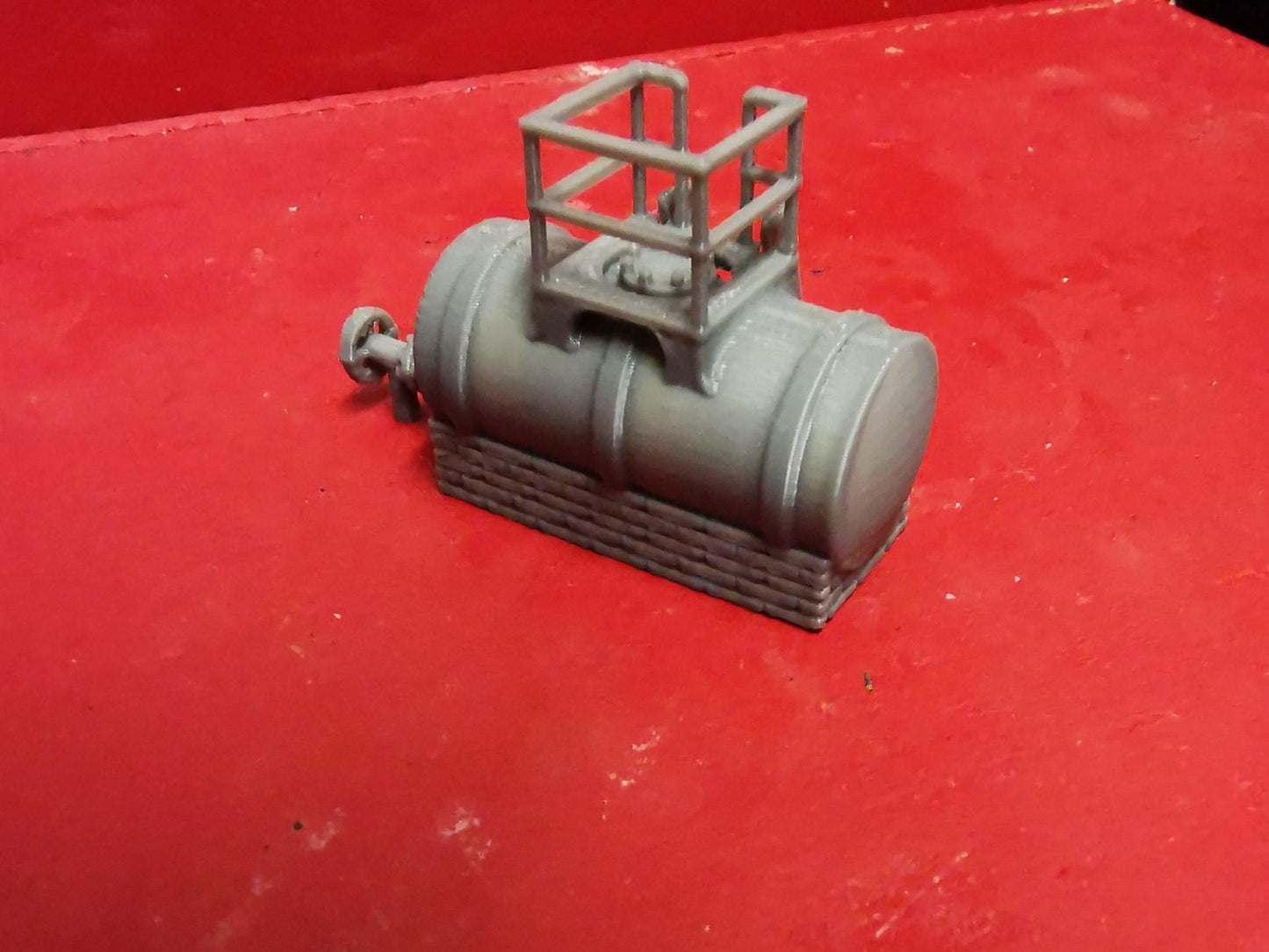 Diesel / Fuel Storage Tank with platform and ladder 3D Printed 00,TT and N Gauge