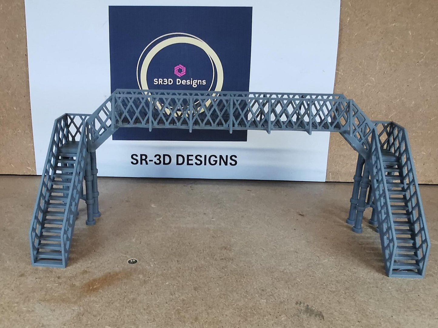 00 Gauge 1:76 Model Railway pedestrian footbridge Walkway