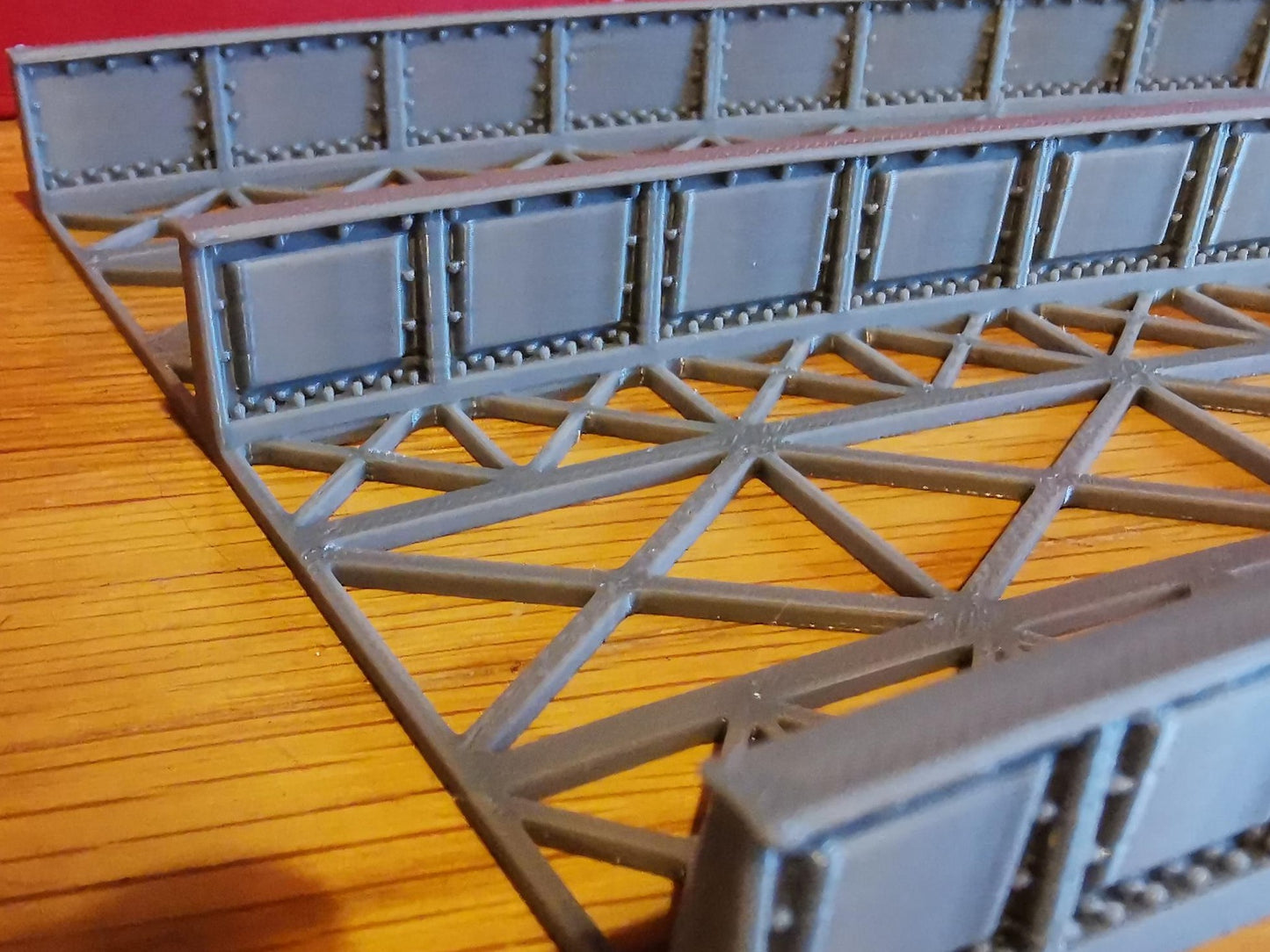 00 Gauge Curved Bridge 1,2,3 and 4 Radius Options 3D printed