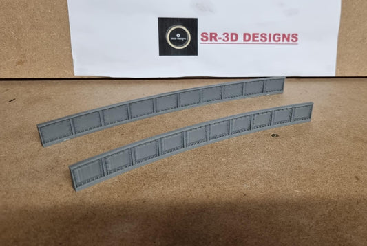 00 Gauge Curved Bridge Sides 1,2,3 and 4 Radius track