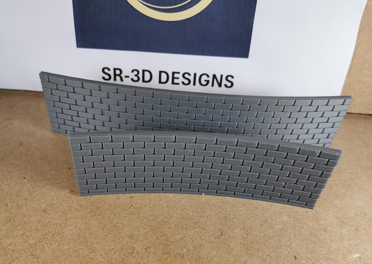 00 Gauge Curved Retaining walls for 1,2,3 and 4 Radius bridges