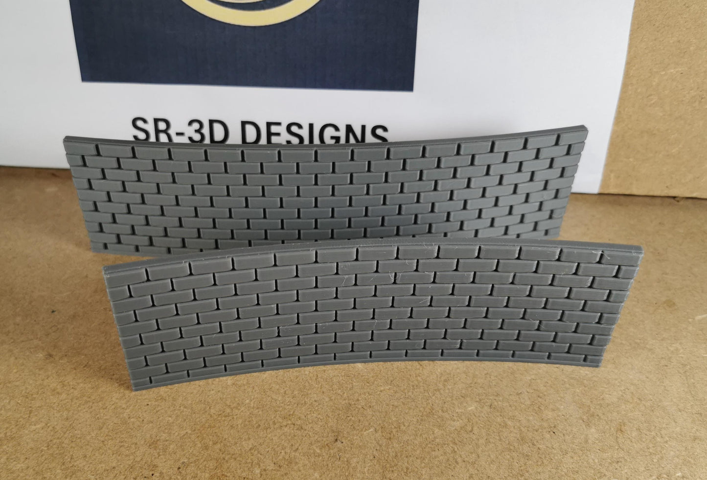 00 Gauge Curved Retaining walls for 1,2,3 and 4 Radius bridges