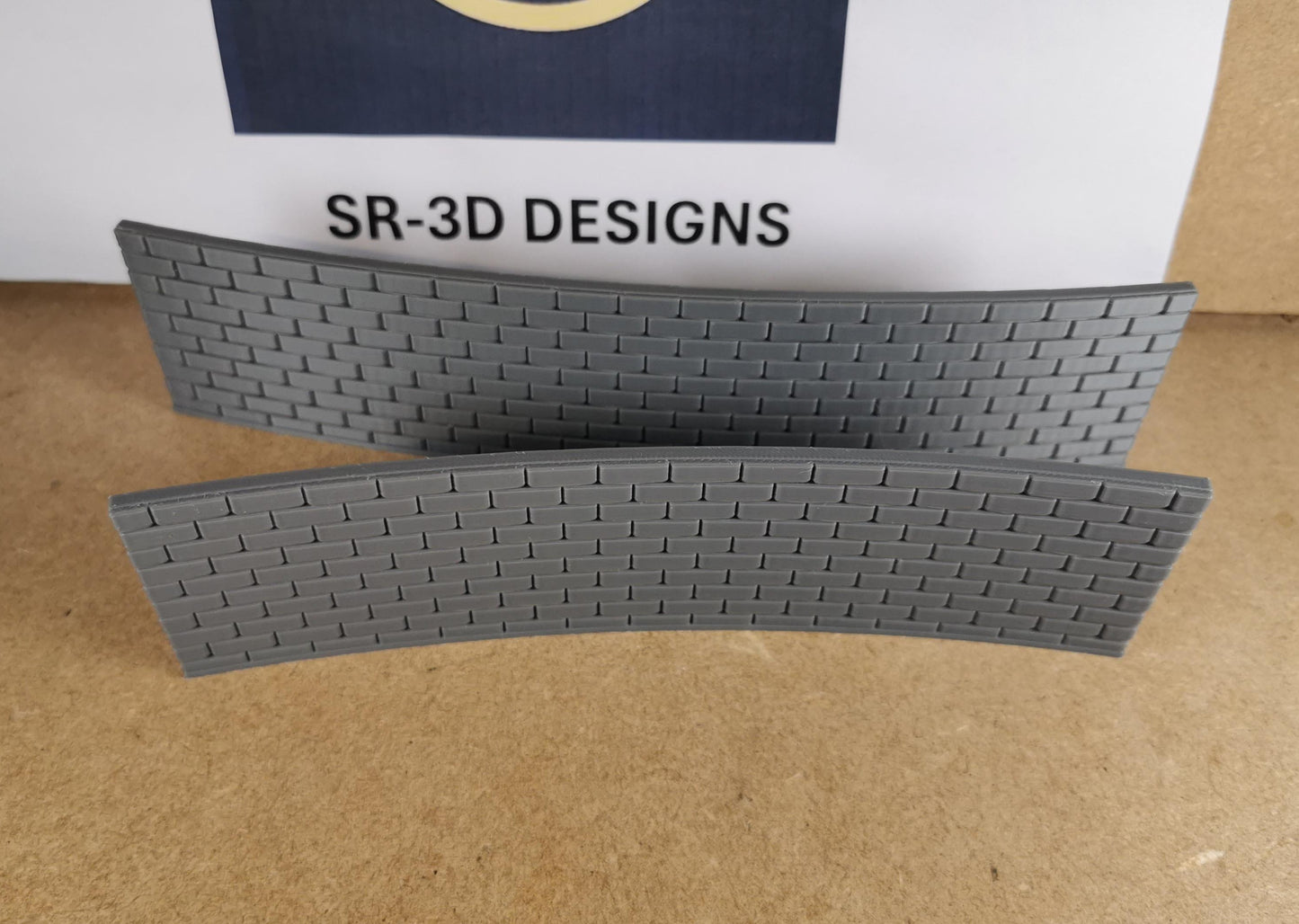 00 Gauge Curved Retaining walls for 1,2,3 and 4 Radius bridges
