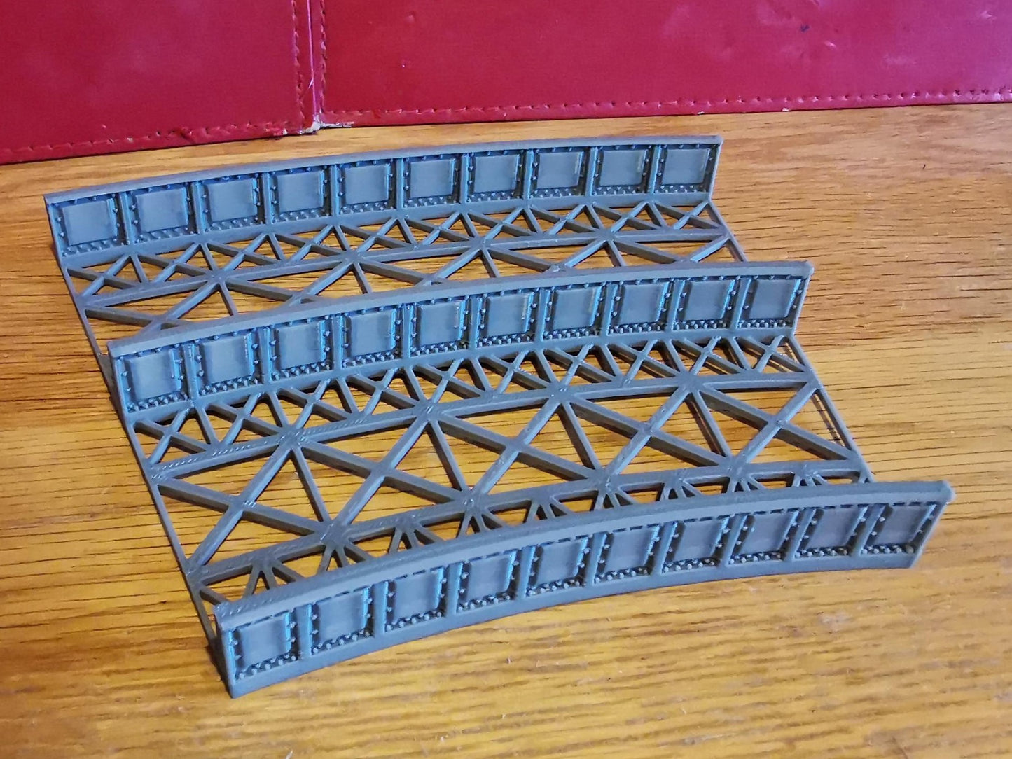 00 Gauge Curved Bridge 1,2,3 and 4 Radius Options 3D printed