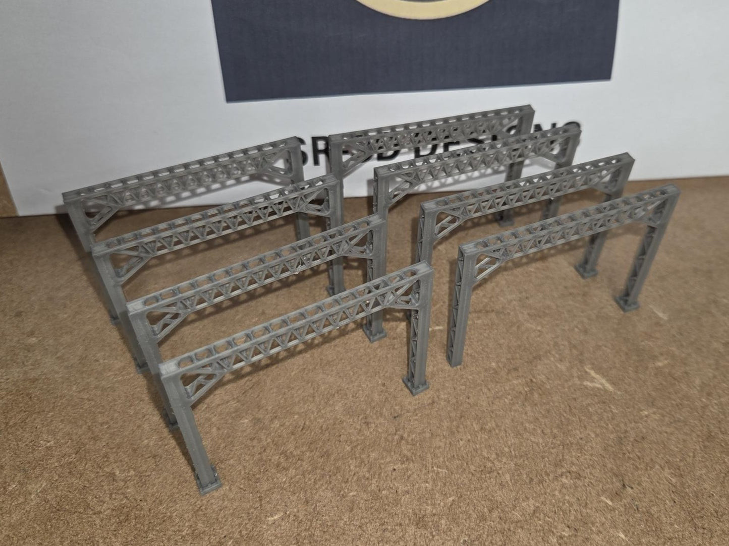 Model Railway Electrification Gantry 3D Printed N Gauge Single or double track